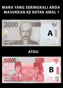 Mana Yang Seringkali Anda Masukkan Ke Kotak Amal?